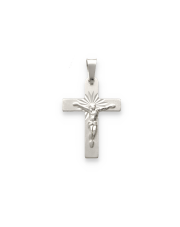 Srebrny krzyżyk prawosławny z jasnego srebra - pr. 925