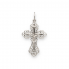 Srebrny prawosławny krzyżyk ażurowy - pr. 925