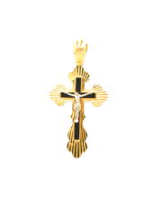 Złota zawieszka Krzyżyk prawosławny złoty pr. 585
