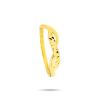 Złoty pierścionek diamentowany przeplatany - pr.333