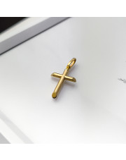 Złota zawieszka Krzyżyk katolicki złoty pr. 585