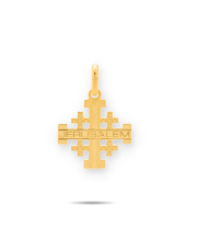 Złota zawieszka Krzyżyk Jerozolimski - pr. 585