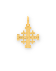 Złota zawieszka Krzyżyk Jerozolimski - pr. 333