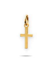 Złoty gładki Krzyżyk katolicki złoty pr. 585