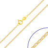 Złoty łańcuszek Valentino z białym złotem 50 cm - pr. 585