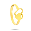 Złoty pierścionek z dwoma sercami - pr.585
