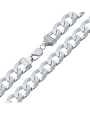 Srebrny łańcuszek splot Pancerka 55 cm 15 mm - pr. 925