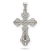 Srebrny prawosławny krzyżyk ażurowy - pr. 925