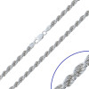 Srebrny łańcuszek splot Wirówka 50 cm - pr. 925