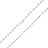Srebrny łańcuszek splot z diamentowanymi blaszkami 40 cm - pr. 925