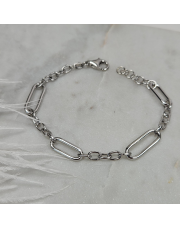Srebrna bransoleta splot Figaro 19,5 cm - pr.925