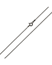 Srebrny łańcuszek splot kulkowy 45 cm - pr. 925