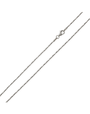 Srebrny łańcuszek splot linka 40 cm - pr. 925