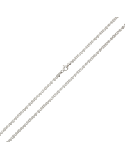 Srebrny łańcuszek splot Marinero z blaszkami 60 cm - pr. 925