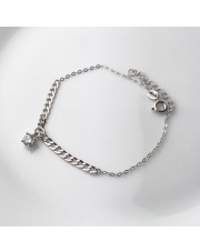 Srebrna bransoletka z cyrkonią - pr. 925