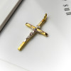 Złota zawieszka krzyżyk katolicki pr. 585