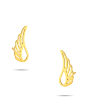 Złote kolczyki skrzydło anioła - pr. 585