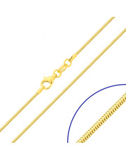 Złoty łańcuszek linka żmijka 45 cm - pr. 585 