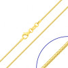 Złoty łańcuszek linka żmijka 50 cm - pr. 585 