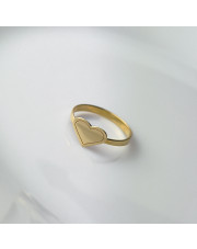 Złoty pierścionek z serduszkiem - pr.585