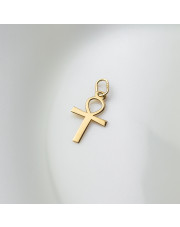 Złota zawieszka krzyżyk Ankh - pr. 585