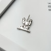 Srebrna zawieszka piesek buldog francuski - pr. 925