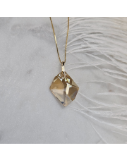 Złota zawieszka z kryształem Golden Shadow pr. 585
