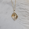 Złota zawieszka z kryształem Golden Shadow pr. 585
