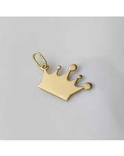 Złota zawieszka korona - grawer - pr.585