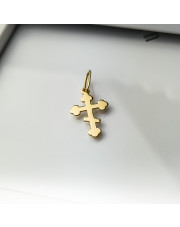 Złota zawieszka krzyżyk prawosławny - pr. 585