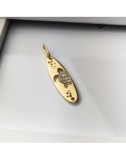 Złota zawieszka - żółw morski - pr. 585