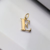Złota zawieszka literka E - pr.585