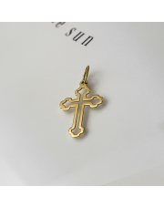 Złota zawieszka krzyżyk prawosławny - pr. 585
