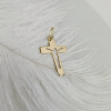 Złota zawieszka krzyżyk katolicki - pr. 585
