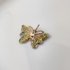 Złota zawieszka motyl z emalią - pr.585