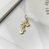Złota zawieszka krzyżyk prawosławny - pr. 585