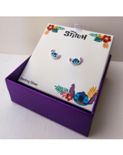 Srebrne kolczyki sztyfty STITCH - pr.925