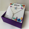 Srebrna Bransoletka STITCH z kwiatkami 18 cm - pr.925