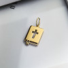 Złota zawieszka Biblia z krzyżykiem - pr.585