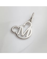 Srebrna zawieszka Mickey z literką M - pr.925