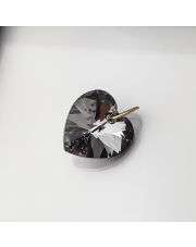 Złota zawieszka serce kryształ Silver Night Swarovski pr. 585