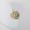 Złota zawieszka - liczba 50 w sercu - pr.585