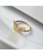 Złoty pierścionek z motylkiem - pr.585