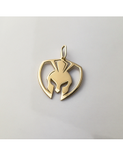 Złota zawieszka Męska Hełm Wojownika - pr.585