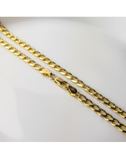 Złoty łańcuszek Pancerka 45 cm pełny - pr. 585