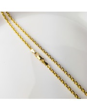 Złoty łańcuszek Ankier 50 cm pełny - pr. 585 