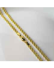 Złoty łańcuszek Garibaldi 50 cm pełny - pr. 585 