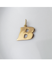 Złota zawieszka literka B - pr.585