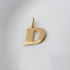 Złota zawieszka literka D - pr.585