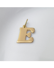 Złota zawieszka literka E - pr.585